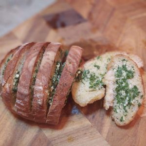Fresh garlic bread