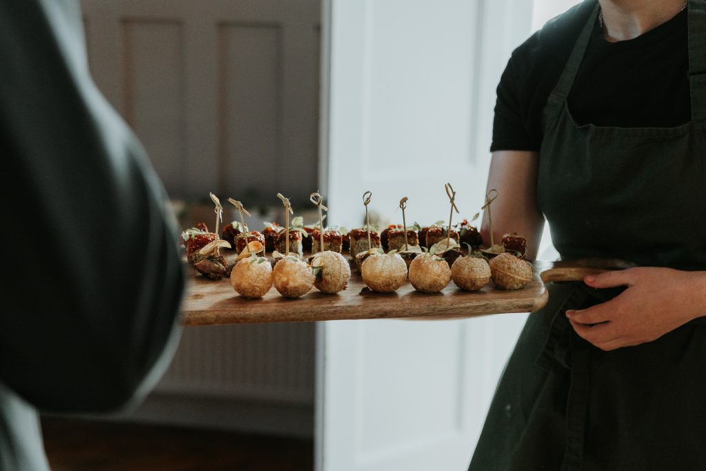 canapes at northwood house isle of wight taken by jess lyon